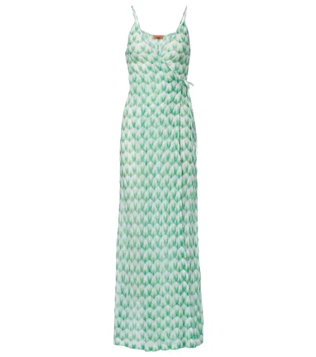 Zigzag wrap dress