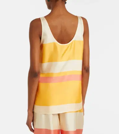 Eres Sorbets striped silk twill top | Thumbnail 2