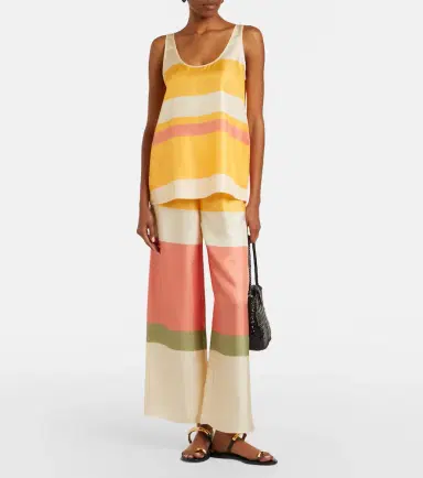 Eres Sorbets striped silk twill top | Thumbnail 5