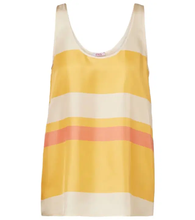 Sorbets striped silk twill top