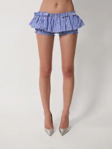 Aknvas The Aja bloomer skirt in striped poplin | Thumbnail 2