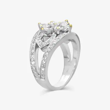 KWIAT Kwiat 18K White Gold Diamond Statement Ring Sz. 6.75 by The Solist | Thumbnail 2