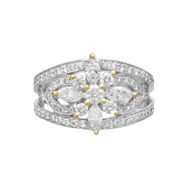KWIAT Kwiat 18K White Gold Diamond Statement Ring Sz. 6.75 by The Solist | Thumbnail 1