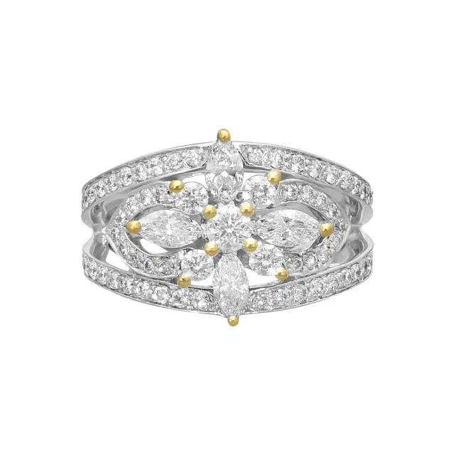 KWIAT Kwiat 18K White Gold Diamond Statement Ring Sz. 6.75 by The Solist