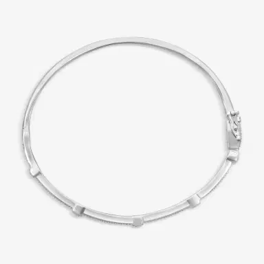 Leslie Greene Leslie Greene 18K White Gold Diamond Bangle Bracelet by The Solist | Thumbnail 2