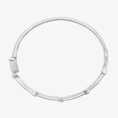 Leslie Greene Leslie Greene 18K White Gold Diamond Bangle Bracelet by The Solist | Thumbnail 2
