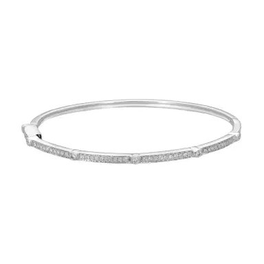 Leslie Greene Leslie Greene 18K White Gold Diamond Bangle Bracelet by The Solist | Thumbnail 1