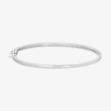 Leslie Greene Leslie Greene 18K White Gold Diamond Bangle Bracelet by The Solist | Thumbnail 3
