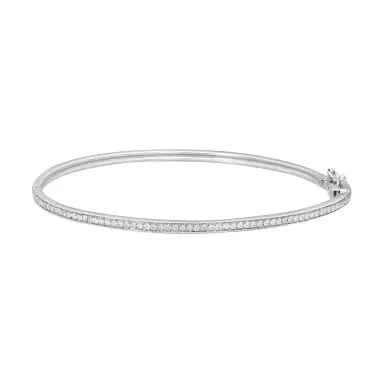 Leslie Greene Leslie Greene 18K White Gold Diamond Bangle Bracelet by The Solist | Thumbnail 1