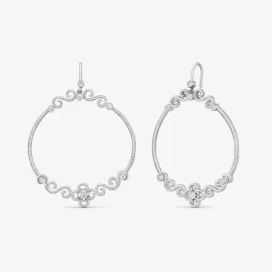 Leslie Greene Leslie Greene Stainless Steel Diamond Drop Earrings by The Solist | Thumbnail 2