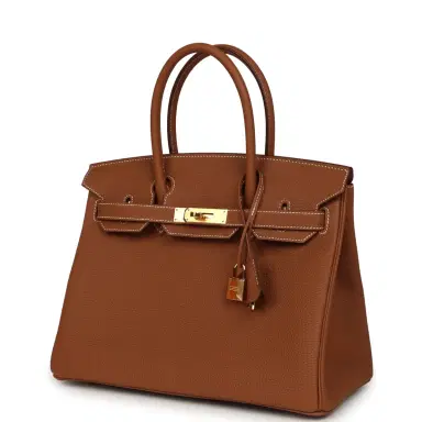 HERMÈS Hermes Birkin 30 Gold Togo Gold Hardware | Thumbnail 5 HERMÈS Hermes Birkin 30 Gold Togo Gold Hardware | Thumbnail 5