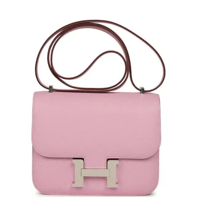 HERMÈS Hermes Constance 18 Mauve Sylvestre Epsom Palladium Hardware
