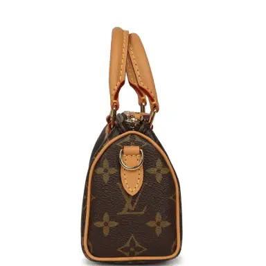 Louis Vuitton Louis Vuitton "Vivienne" Nano Speedy Bag Brown Monogram Snowy Pearl Gold Hardware | Thumbnail 3 Louis Vuitton Louis Vuitton "Vivienne" Nano Speedy Bag Brown Monogram Snowy Pearl Gold Hardware | Thumbnail 3