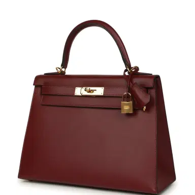 HERMÈS Pre-owned Hermes Kelly Sellier 28 Rouge H Sombrero Gold Hardware | Thumbnail 5 HERMÈS Pre-owned Hermes Kelly Sellier 28 Rouge H Sombrero Gold Hardware | Thumbnail 5