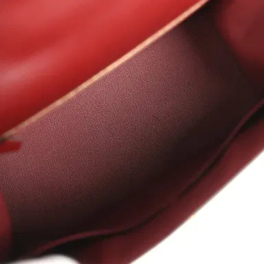 HERMÈS Pre-owned Hermes Kelly Sellier 28 Rouge H Sombrero Gold Hardware | Thumbnail 8 HERMÈS Pre-owned Hermes Kelly Sellier 28 Rouge H Sombrero Gold Hardware | Thumbnail 8