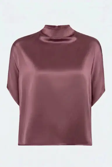 Lapointe Satin Cape Tee | Thumbnail 4 Lapointe Satin Cape Tee | Thumbnail 4