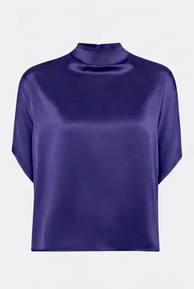 LAPOINTE Satin Cape Tee | Thumbnail 4 LAPOINTE Satin Cape Tee | Thumbnail 4