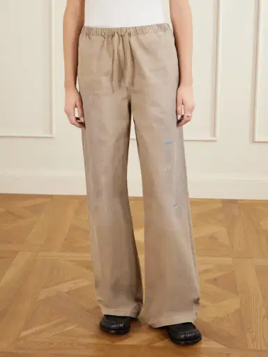 Acne Studios Plott Paint-splatter Cotton-twill Wide-leg Pants | Thumbnail 3 Acne Studios Plott Paint-splatter Cotton-twill Wide-leg Pants | Thumbnail 3