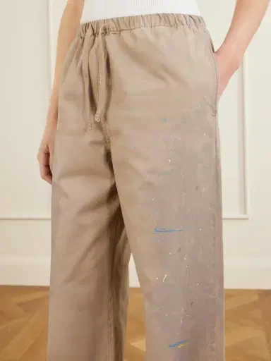 Acne Studios Plott Paint-splatter Cotton-twill Wide-leg Pants | Thumbnail 5 Acne Studios Plott Paint-splatter Cotton-twill Wide-leg Pants | Thumbnail 5