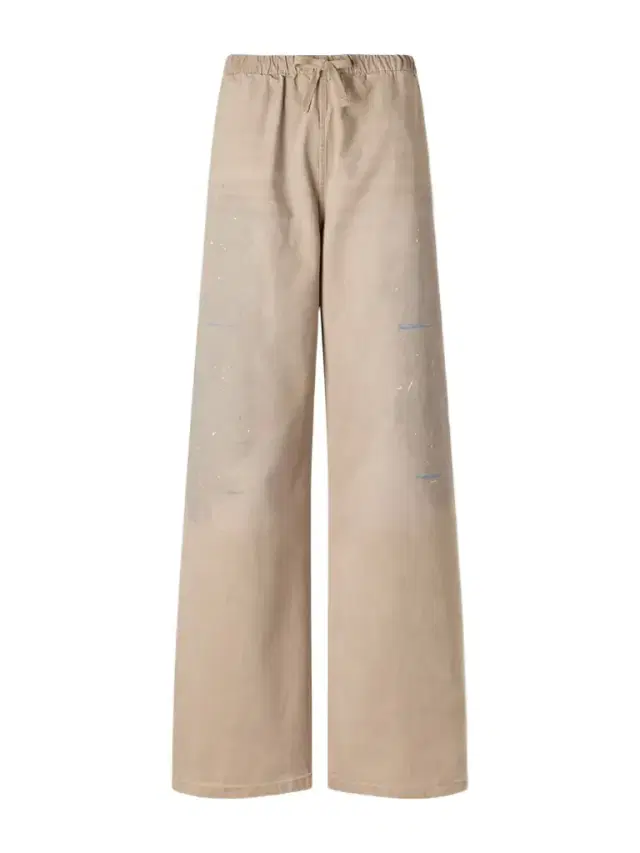 Acne Studios Plott Paint-splatter Cotton-twill Wide-leg Pants