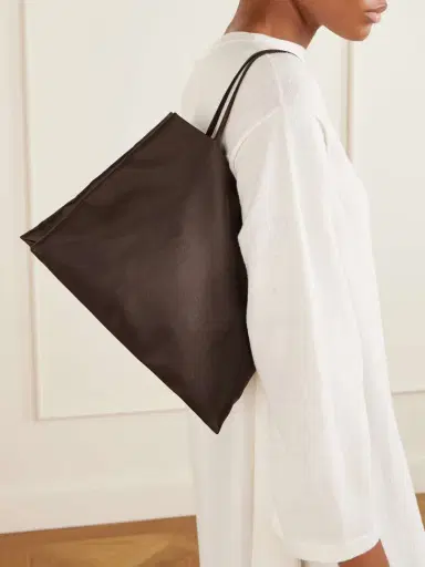 The Row Odet Draped Silk And Cotton-blend Midi Dress | Thumbnail 5 The Row Odet Draped Silk And Cotton-blend Midi Dress | Thumbnail 5