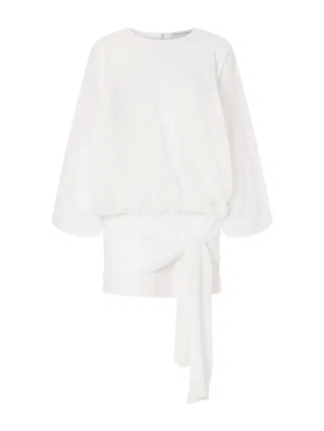 Porto Tie-detailed Gathered Cotton-voile Mini Dress