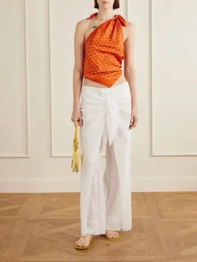 Christopher Esber One-shoulder Embellished Bandana-print Silk Top | Thumbnail 2 Christopher Esber One-shoulder Embellished Bandana-print Silk Top | Thumbnail 2