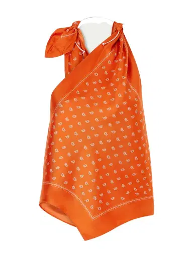 Christopher Esber One-shoulder Embellished Bandana-print Silk Top | Thumbnail 1 Christopher Esber One-shoulder Embellished Bandana-print Silk Top | Thumbnail 1
