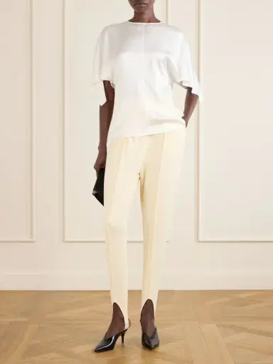 Stella McCartney Open-back Satin Blouse | Thumbnail 2 Stella McCartney Open-back Satin Blouse | Thumbnail 2