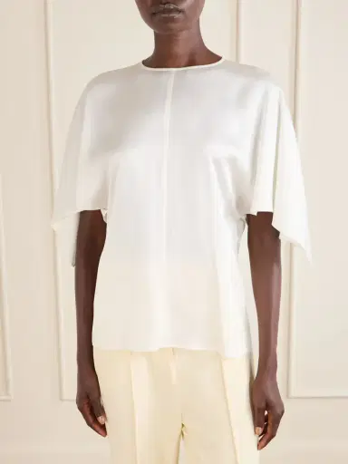 Stella McCartney Open-back Satin Blouse | Thumbnail 3 Stella McCartney Open-back Satin Blouse | Thumbnail 3