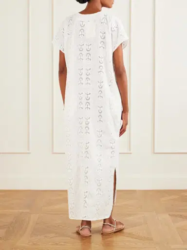 Tove Yuna Embroidered Cotton-blend Midi Dress | Thumbnail 3 Tove Yuna Embroidered Cotton-blend Midi Dress | Thumbnail 3
