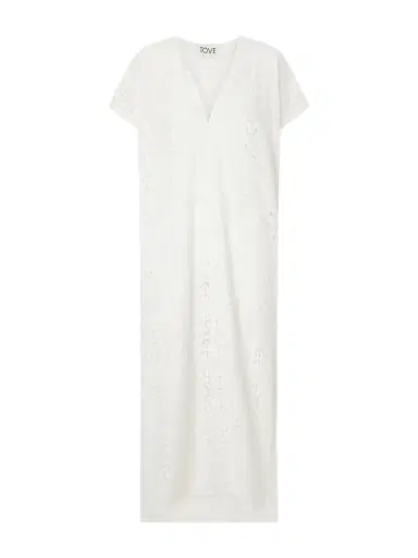Tove Yuna Embroidered Cotton-blend Midi Dress | Thumbnail 1 Tove Yuna Embroidered Cotton-blend Midi Dress | Thumbnail 1