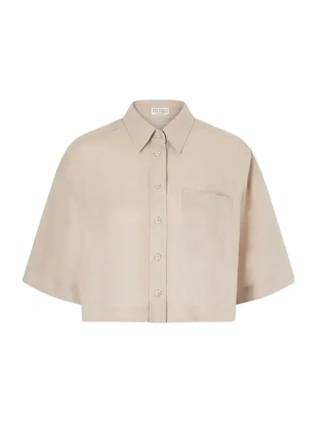 Brunello Cucinelli Cropped Cotton Shirt