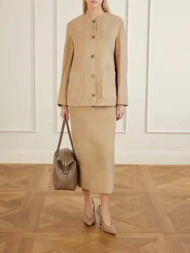 Nour Hammour Suede Jacket | Thumbnail 2 Nour Hammour Suede Jacket | Thumbnail 2
