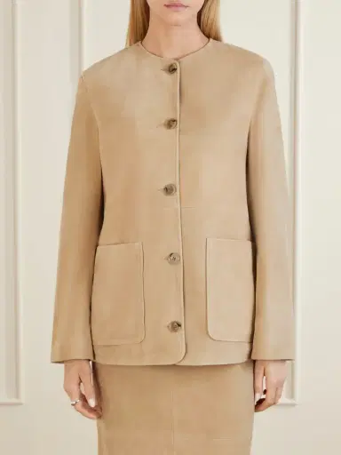 Nour Hammour Suede Jacket | Thumbnail 3 Nour Hammour Suede Jacket | Thumbnail 3
