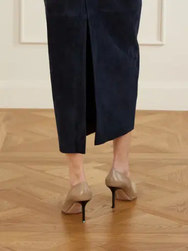 Nour Hammour Selly Suede Midi Skirt | Thumbnail 5 Nour Hammour Selly Suede Midi Skirt | Thumbnail 5