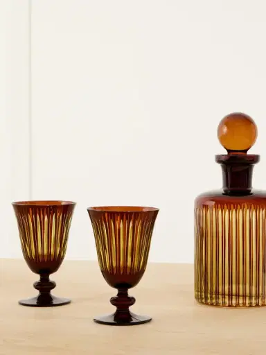 L'Objet Prism Set Of Four Glass Wine Glasses | Thumbnail 2 L'Objet Prism Set Of Four Glass Wine Glasses | Thumbnail 2