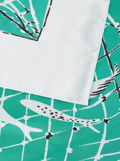 Altuzarra Fishnet Printed Silk-twill Scarf | Thumbnail 3 Altuzarra Fishnet Printed Silk-twill Scarf | Thumbnail 3