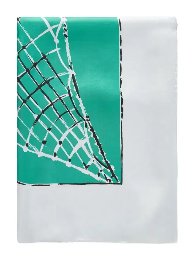 Altuzarra Fishnet Printed Silk-twill Scarf