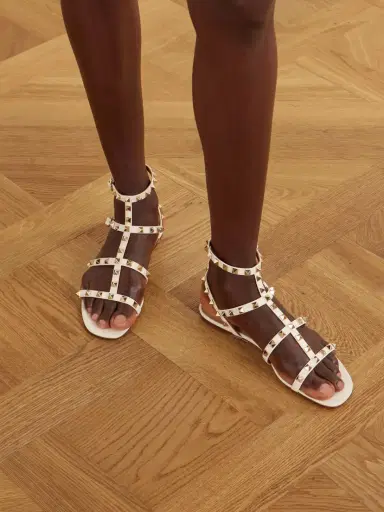 Valentino Garavani Rockstud Leather Sandals | Thumbnail 2 Valentino Garavani Rockstud Leather Sandals | Thumbnail 2
