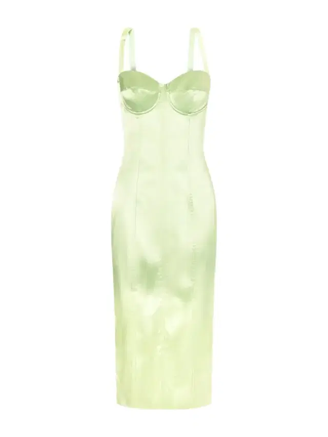 Dolce & Gabbana Satin Bustier Midi Dress