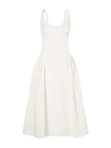 Proenza Schouler White Label Solira Seersucker Midi Dress | Thumbnail 1 Proenza Schouler White Label Solira Seersucker Midi Dress | Thumbnail 1