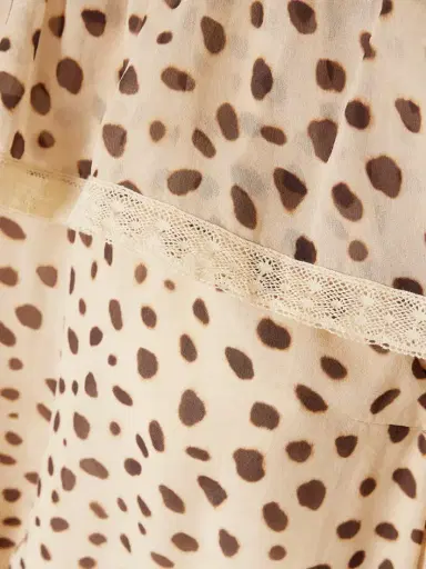 Posse Priscilla Off-the-shoulder Lace-trimmed Cheetah-print Silk-georgette Blouse | Thumbnail 4 Posse Priscilla Off-the-shoulder Lace-trimmed Cheetah-print Silk-georgette Blouse | Thumbnail 4