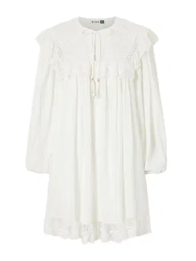 Rixo Inez Floral-embroidered Lace-trimmed Cotton Mini Dress | Thumbnail 1 Rixo Inez Floral-embroidered Lace-trimmed Cotton Mini Dress | Thumbnail 1