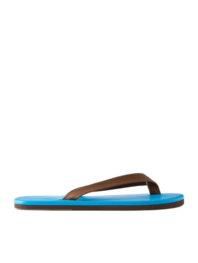 Auralee Leather Flip Flops