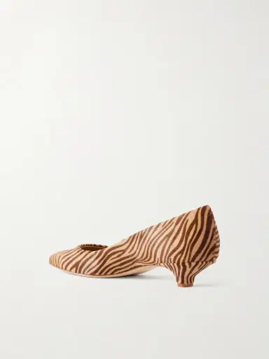 Jamie Haller The Kitty Zebra-print Leather Pumps | Thumbnail 3