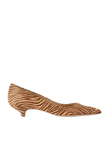 Jamie Haller The Kitty Zebra-print Leather Pumps | Thumbnail 1