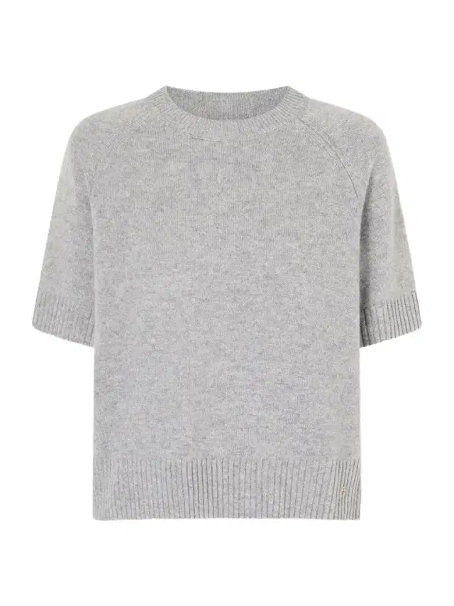 Anine Bing Jackson Logo-embellished Cashmere Sweater
