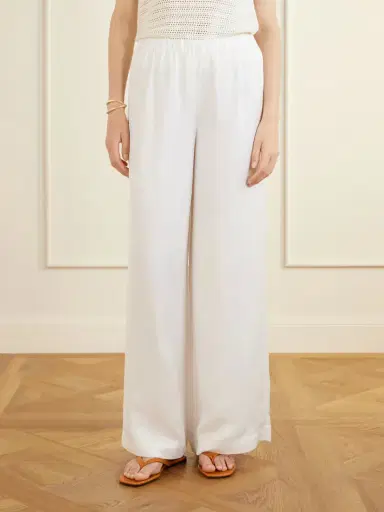 Anine Bing Roslyn Woven Wide-leg Pants | Thumbnail 3 Anine Bing Roslyn Woven Wide-leg Pants | Thumbnail 3