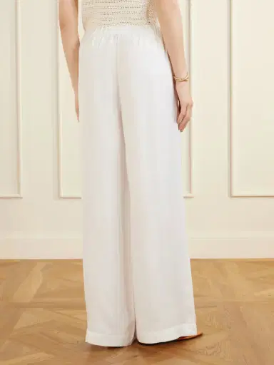 Anine Bing Roslyn Woven Wide-leg Pants | Thumbnail 4 Anine Bing Roslyn Woven Wide-leg Pants | Thumbnail 4